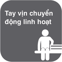 Tay vịn chuyển động linh hoạt giường Impulse chính hãng